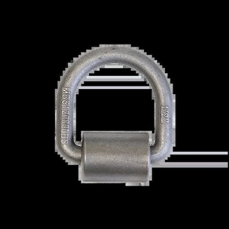 Boxer Tools 1/2 Weld-On Heavy Duty Forged D Rings, 12,000 Pounds, Raw Finish, 2PK 08120/RH08-SC-2